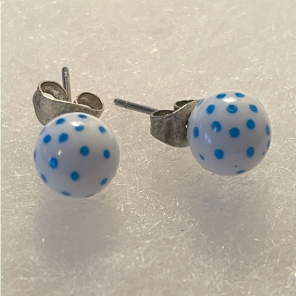 Polka Dot Stud Earrings